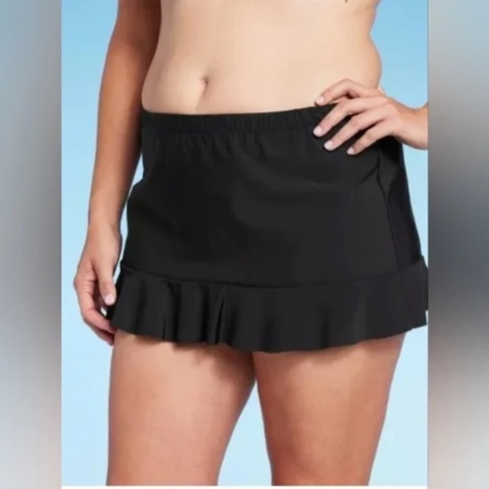 ALL BY JOFIT BLACK RUFFLE GOLF SKIRT SIZE SMALL